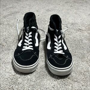 Vans Black and White SK8-Hi Sneakers